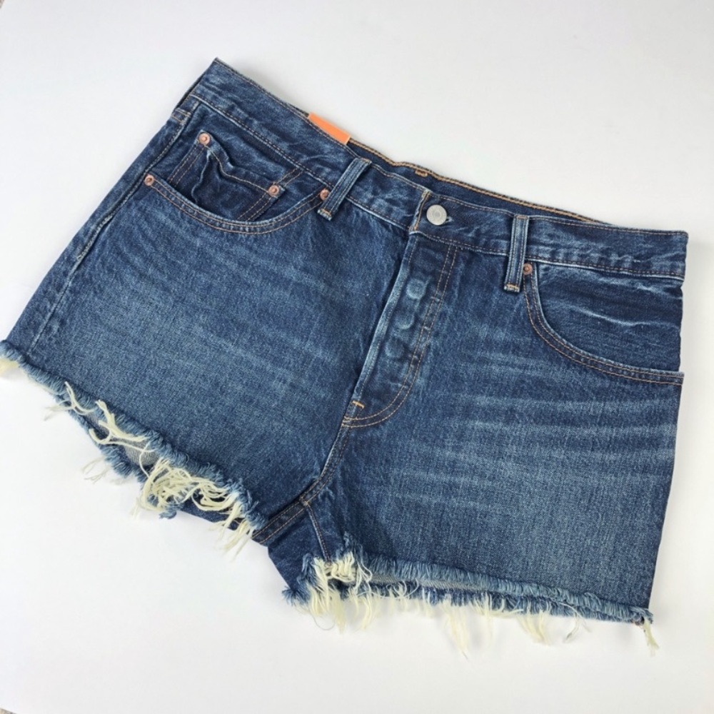 Levi’s | 501 Cut Off Denim Straight Button Fly